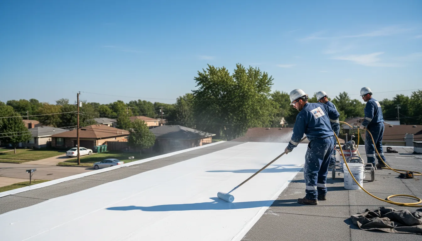 Commercial roof coating in Scottsburg, IN near me